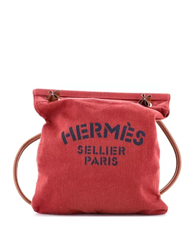 Pre-owned Pre-owned Hermes  Hermes Mm Aline Bag Toile In Red