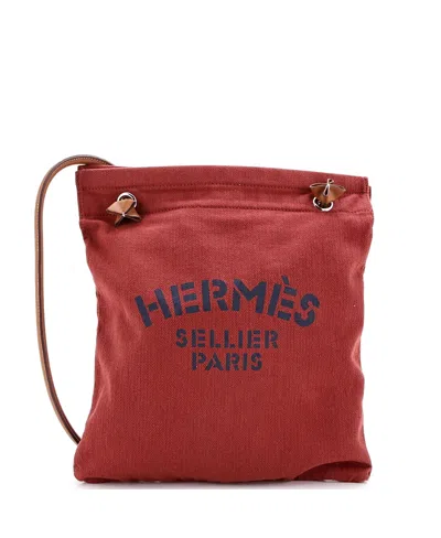 Pre-owned Pre-owned Hermes  Hermes Mm Aline Bag Toile In Red