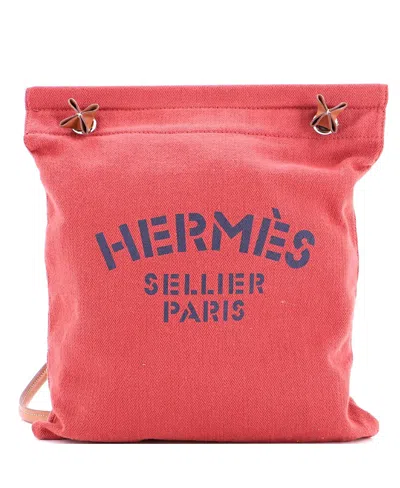 Pre-owned Pre-owned Hermes  Hermes Mm Aline Bag Toile In Red