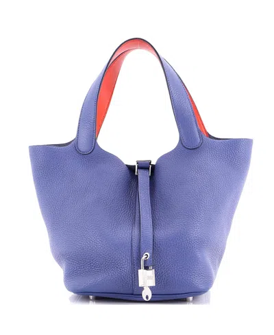 Pre-owned Pre-owned Hermes  Hermes Mm Eclat Picotin Lock Bag Clemence