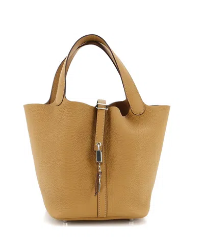 Pre-owned Pre-owned Hermes  Hermes Mm Picotin Lock Bag Clemence