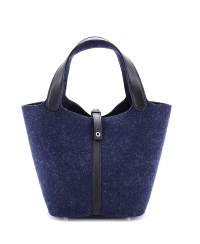 Pre-owned Pre-owned Hermes  Hermes Mm Picotin Lock Bag Felt With Leather In Multi