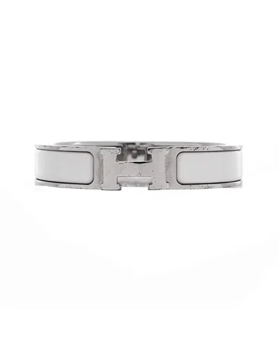 Pre-owned Pre-owned Hermes  Hermes Narrow Clic H Bracelet Enamel
