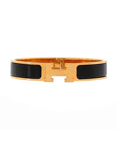 Pre-owned Pre-owned Hermes  Hermes Narrow Clic H Bracelet Enamel
