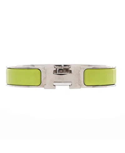 Pre-owned Pre-owned Hermes  Hermes Narrow Clic H Bracelet Enamel