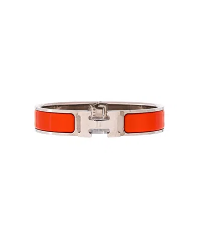 Pre-owned Pre-owned Hermes  Hermes Narrow Clic H Bracelet Enamel