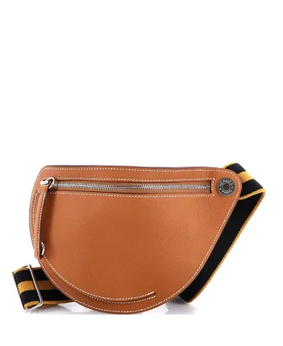 Pre-owned Pre-owned Hermes  Hermes Petite Course Bag Epsom In Brown