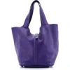 Pre-owned Hermes  Hermes Picotin Lock Bag Clemence Gm In Purple