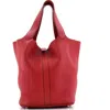 Pre-owned Hermes  Hermes Picotin Lock Bag Clemence Gm In Red