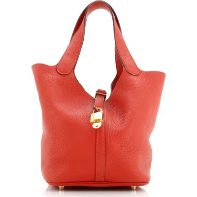 Pre-owned Hermes  Hermes Picotin Lock Bag Clemence Mm