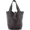 Pre-owned Hermes  Hermes Picotin Lock Bag Clemence Pm In Brown