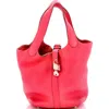 Pre-owned Hermes  Hermes Picotin Lock Bag Clemence Pm In Pink