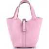 Pre-owned Hermes  Hermes Picotin Lock Bag Clemence Pm In Purple