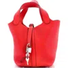 Pre-owned Hermes  Hermes Picotin Lock Bag Maurice Pm In Red