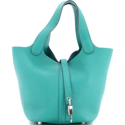 Pre-owned Hermes  Hermes Picotin Lock Bag Maurice Pm In Brown