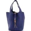 Pre-owned Hermes  Hermes Picotin Lock Bag Maurice Pm In Blue
