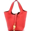Pre-owned Hermes  Hermes Picotin Lock Bag Maurice Pm In Red