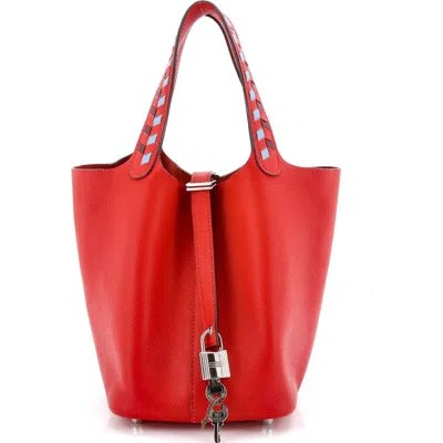 Pre-owned Hermes  Hermes Picotin Lock Bag Tressage Epsom Pm