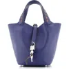 Pre-owned Hermes  Hermes Picotin Lock Bag Tressage Epsom Pm In Blue