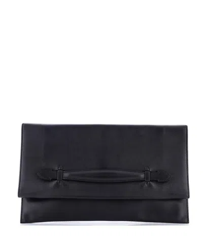 Pre-owned Pre-owned Hermes  Hermes Pliplat Clutch Swift In Black