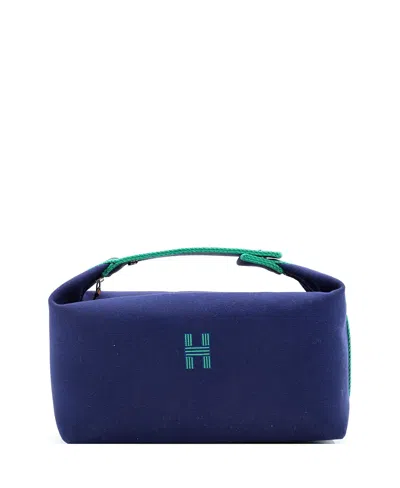 Pre-owned Pre-owned Hermes  Hermes Pm Bride-a-brac Travel Case Toile