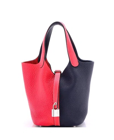 Pre-owned Pre-owned Hermes  Hermes Pm Casaque Picotin Lock Bag Clemence