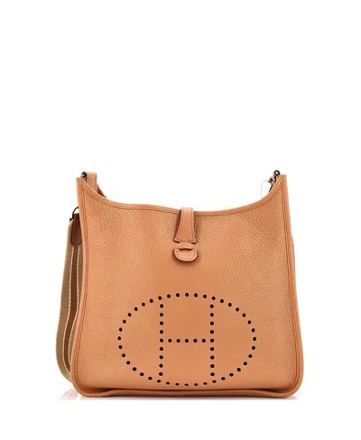 Pre-owned Pre-owned Hermes  Hermes Pm Evelyne Bag Gen I Clemence In Brown