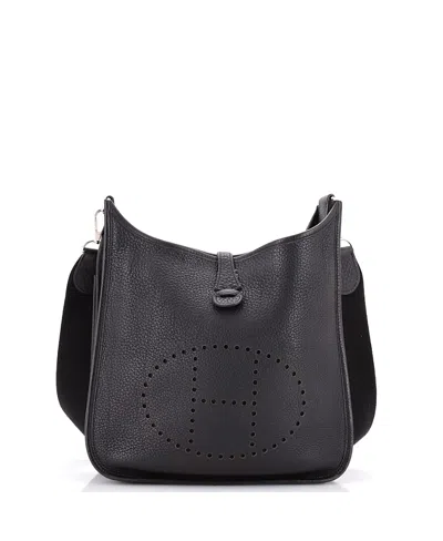 Pre-owned Pre-owned Hermes  Hermes Pm Evelyne Bag Gen Ii Clemence In Black