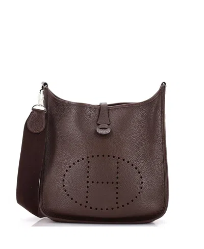 Pre-owned Pre-owned Hermes  Hermes Pm Evelyne Bag Gen Ii Clemence In Brown