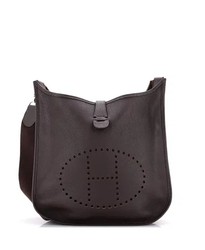 Pre-owned Pre-owned Hermes  Hermes Pm Evelyne Bag Gen Ii Clemence In Brown