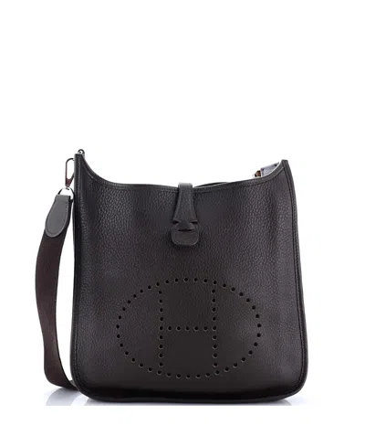 Pre-owned Pre-owned Hermes  Hermes Pm Evelyne Bag Gen Ii Clemence In Brown
