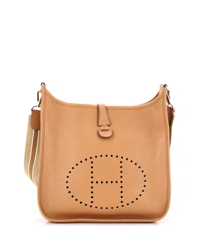 Pre-owned Pre-owned Hermes  Hermes Pm Evelyne Bag Gen Ii Clemence In Neutral