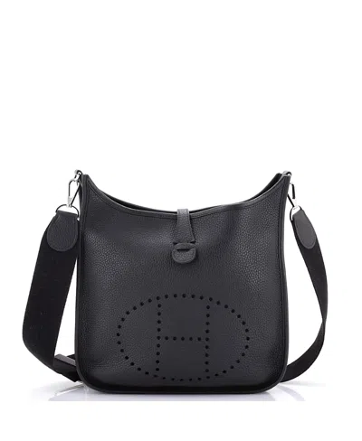 Pre-owned Pre-owned Hermes  Hermes Pm Evelyne Bag Gen Iii Clemence In Black