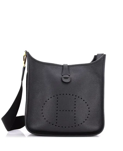 Pre-owned Pre-owned Hermes  Hermes Pm Evelyne Bag Gen Iii Clemence In Black