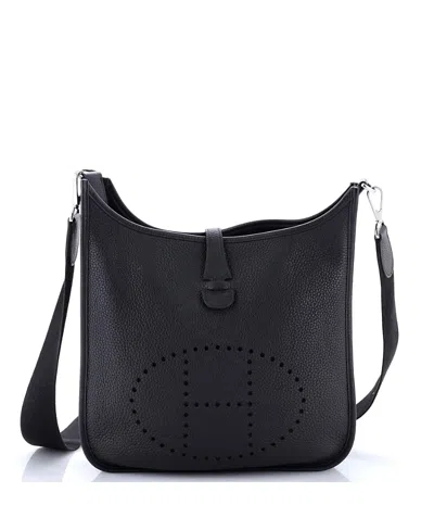 Pre-owned Pre-owned Hermes  Hermes Pm Evelyne Bag Gen Iii Clemence In Black