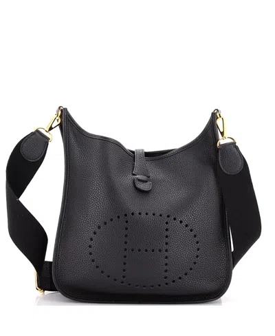 Pre-owned Pre-owned Hermes  Hermes Pm Evelyne Bag Gen Iii Clemence In Black