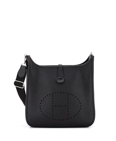 Pre-owned Pre-owned Hermes  Hermes Pm Evelyne Bag Gen Iii Clemence In Black