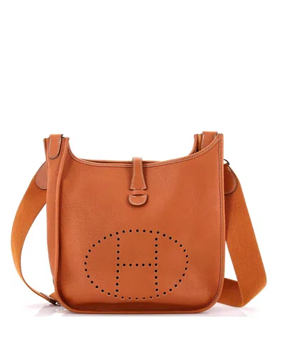 Pre-owned Pre-owned Hermes  Hermes Pm Evelyne Bag Gen Iii Clemence In Brown