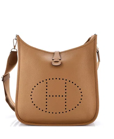 Pre-owned Pre-owned Hermes  Hermes Pm Evelyne Bag Gen Iii Clemence In Brown
