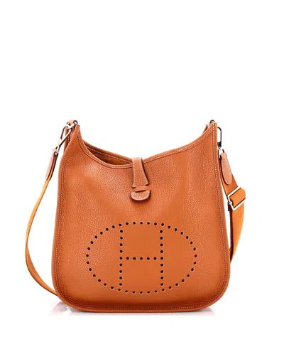 Pre-owned Pre-owned Hermes  Hermes Pm Evelyne Bag Gen Iii Clemence In Brown