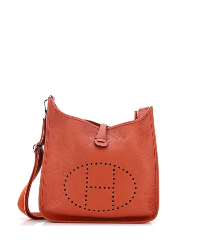 Pre-owned Pre-owned Hermes  Hermes Pm Evelyne Bag Gen Iii Clemence In Brown