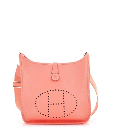 Pre-owned Pre-owned Hermes  Hermes Pm Evelyne Bag Gen Iii Clemence In Pink