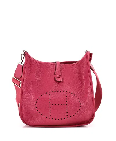 Pre-owned Pre-owned Hermes  Hermes Pm Evelyne Bag Gen Iii Clemence In Pink