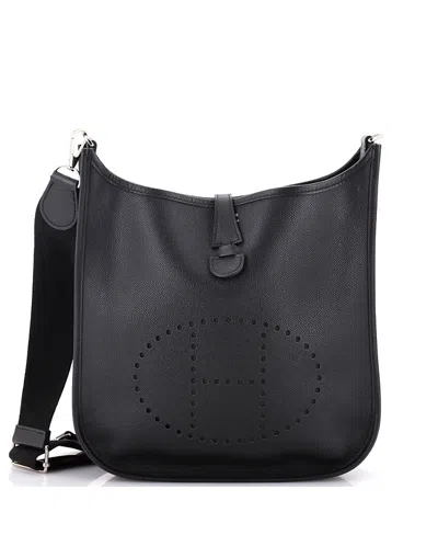 Pre-owned Pre-owned Hermes  Hermes Pm Evelyne Bag Gen Iii Epsom In Black