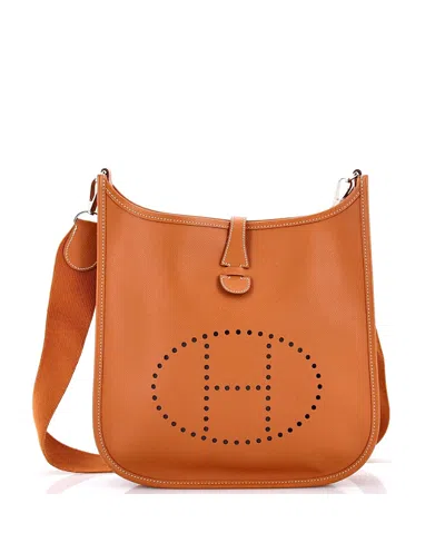 Pre-owned Pre-owned Hermes  Hermes Pm Evelyne Bag Gen Iii Epsom In Brown