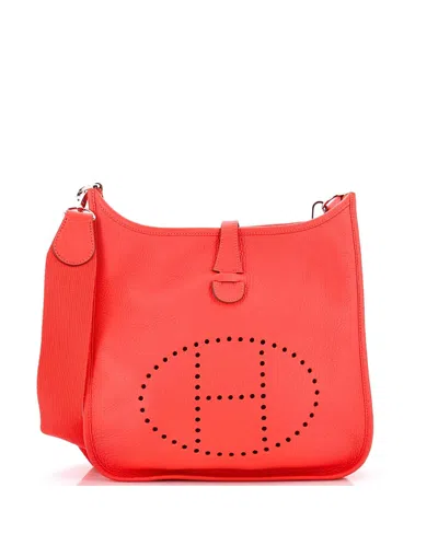 Pre-owned Pre-owned Hermes  Hermes Pm Evelyne Bag Gen Iii Togo In Pink