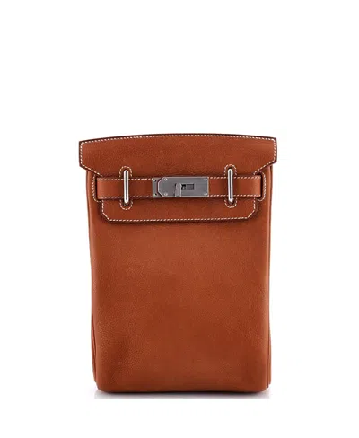 Pre-owned Pre-owned Hermes  Hermes Pm Hac A Dos Backpack Barenia Faubourg In Brown