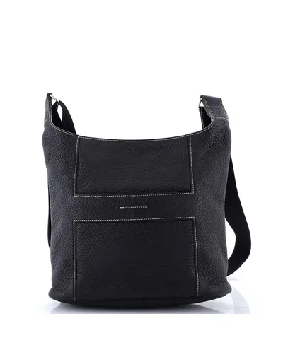 Pre-owned Pre-owned Hermes  Hermes Pm Sac Good News Bag Leather In Black