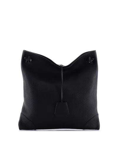 Pre-owned Pre-owned Hermes  Hermes Pm Silky City Bag Clemence In Black