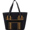 Pre-owned Hermes  Hermes Pursangle Tote Canvas With Leather In Black